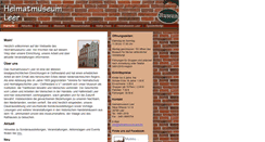 Desktop Screenshot of heimatmuseum-leer.de